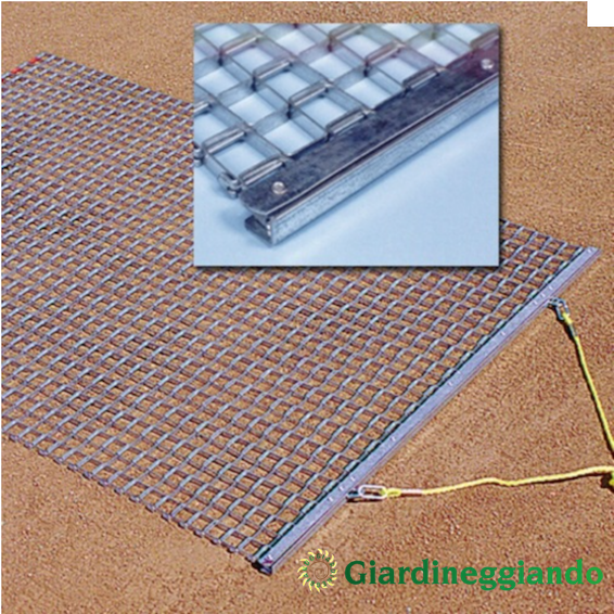 rete livellatrice Keystone dettaglio maglia metallo 
