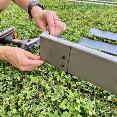 vasca per giardinaggio dettaglio angolare 